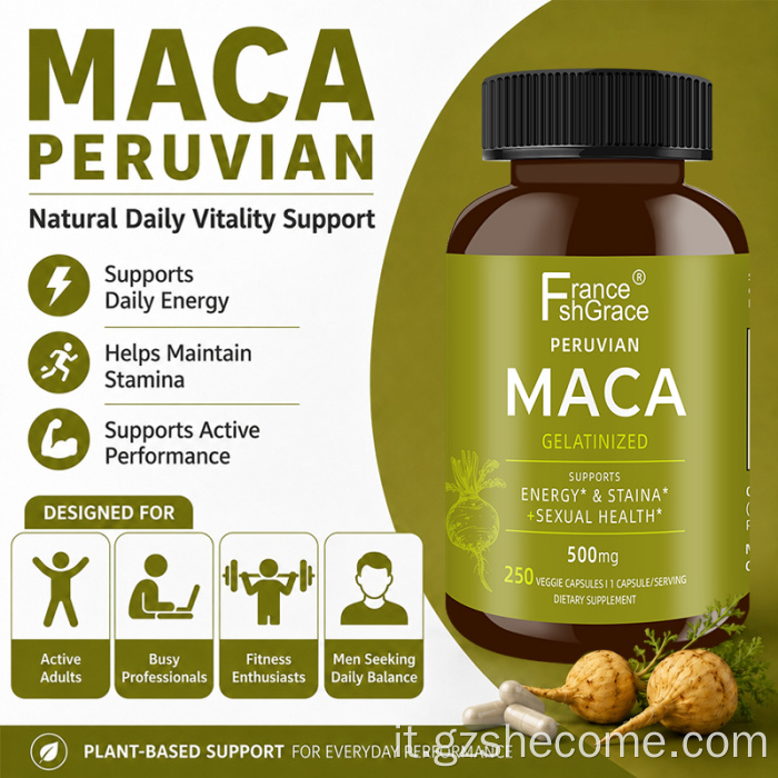 Shecome Maca Root Integratore per donne maca biologica